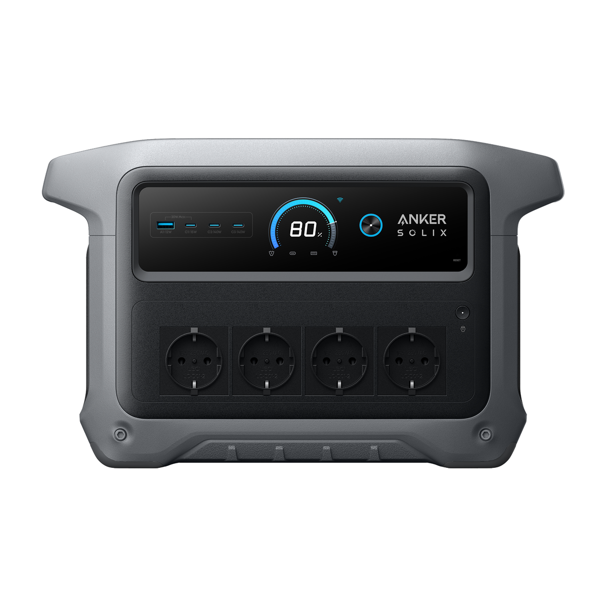 Anker SOLIX C1000 Gen 2, oficjalne zdjęcie przenośnej stacji zasilania z czterema gniazdami AC