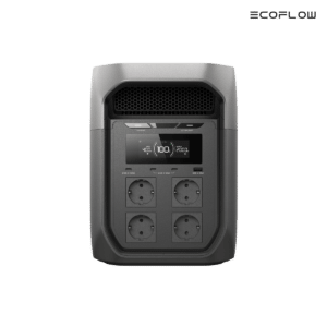 EcoFlow DELTA 3 Max Plus, widok przedni stacji zasilania z gniazdami EU